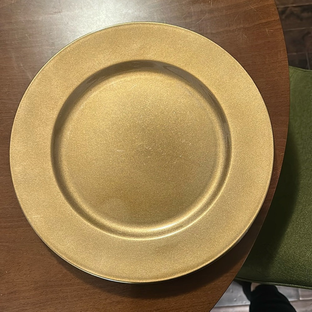 Threshold bronze charger set of four